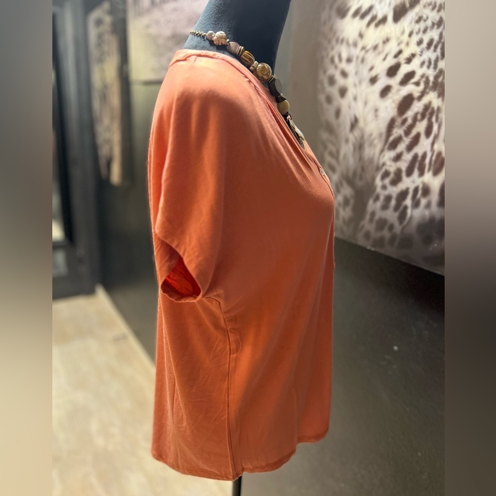 🧡NWT-PHILOSOPHY BURNT ORANGE SUPER CUTE BLOUSE SZ M🧡🧡 - Picture 6 of 9